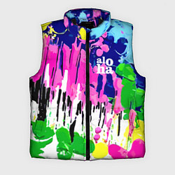 Мужской жилет Colorful abstraction - aloha, цвет: 3D-черный