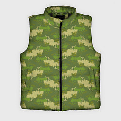 Мужской жилет Зеленый камуфляж, цвет: 3D-черный