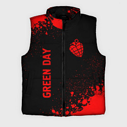 Мужской жилет Green Day - red gradient вертикально, цвет: 3D-черный