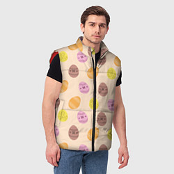 Мужской жилет Пасха цветные яйца, цвет: 3D-красный — фото 2