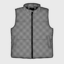 Мужской жилет Чёрно-белая текстура узор, цвет: 3D-черный