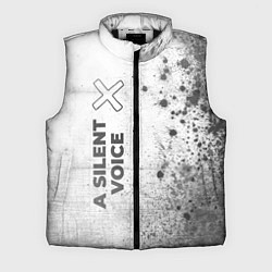 Мужской жилет A Silent Voice - white gradient по-вертикали, цвет: 3D-черный