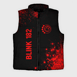 Мужской жилет Blink 182 - red gradient вертикально, цвет: 3D-черный