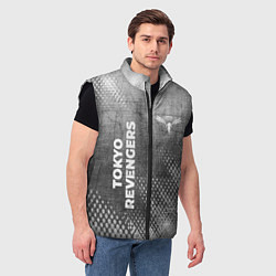 Мужской жилет Tokyo Revengers - grey gradient вертикально, цвет: 3D-черный — фото 2