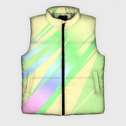 Мужской жилет Жёлто-зелёный полосатый