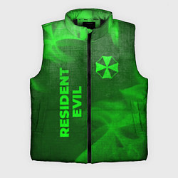 Мужской жилет Resident Evil - green gradient вертикально