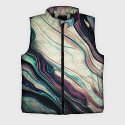 Мужской жилет Абстракция тёмные краски с текстурой, цвет: 3D-черный