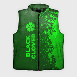Мужской жилет Black Clover - green gradient по-вертикали, цвет: 3D-черный
