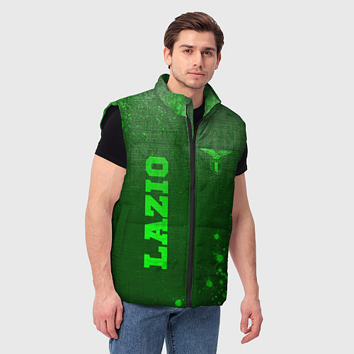 Мужской жилет Lazio - green gradient вертикально / 3D-Черный – фото 3