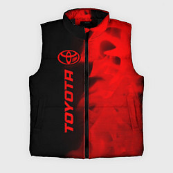Мужской жилет Toyota - red gradient по-вертикали, цвет: 3D-черный