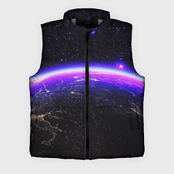Мужской жилет Планета и неоновое свечение, цвет: 3D-светло-серый