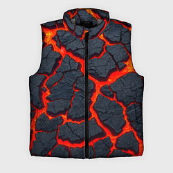 Мужской жилет Текущая в породе лава, цвет: 3D-светло-серый