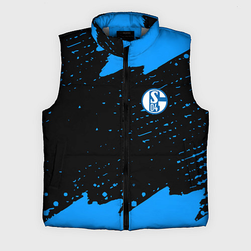 Мужской жилет Schalke 04 fc blue color / 3D-Светло-серый – фото 1