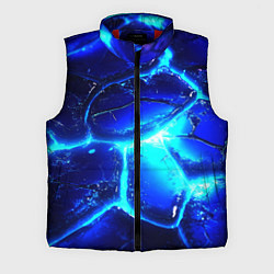 Мужской жилет Синие плиты лед, цвет: 3D-красный