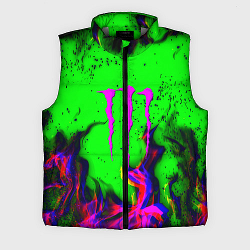 Мужской жилет Monster Energy flame / 3D-Светло-серый – фото 1