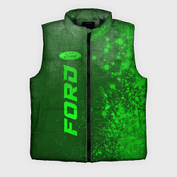 Мужской жилет Ford - green gradient по-вертикали, цвет: 3D-черный