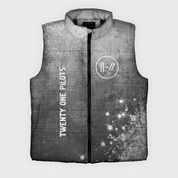 Мужской жилет Twenty One Pilots - grey gradient вертикально, цвет: 3D-черный