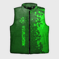 Мужской жилет Nightwish - green gradient по-вертикали, цвет: 3D-черный