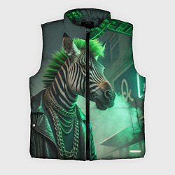 Мужской жилет Cyperpunk zebra