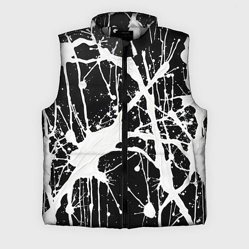 Мужской жилет Брызги белой краски / 3D-Светло-серый – фото 1