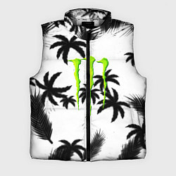 Мужской жилет Monster energy пальмы, цвет: 3D-светло-серый