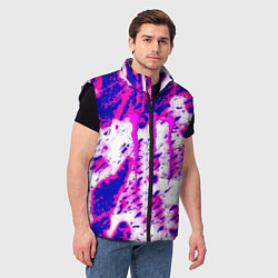 Мужской жилет Monster energy краски гранж, цвет: 3D-черный — фото 2
