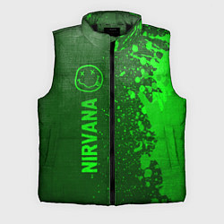 Мужской жилет Nirvana - green gradient по-вертикали, цвет: 3D-черный