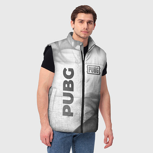 Мужской жилет PUBG - white gradient вертикально / 3D-Черный – фото 3