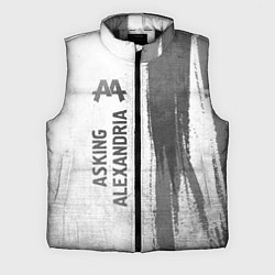 Мужской жилет Asking Alexandria - white gradient по-вертикали, цвет: 3D-черный