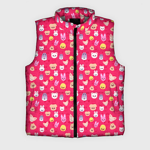 Мужской жилет Skzoo pattern pink / 3D-Светло-серый – фото 1