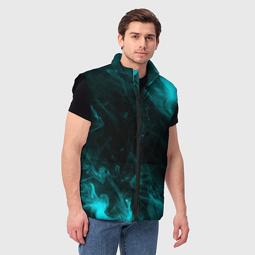 Мужской жилет Neon smoke / 3D-Черный – фото 3