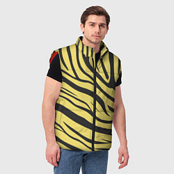 Мужской жилет Светлый тигровый паттерн, цвет: 3D-красный — фото 2