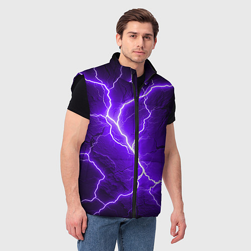 Мужской жилет Color purple black / 3D-Черный – фото 3