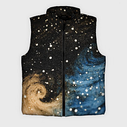 Мужской жилет Черно-синий фон текстура, цвет: 3D-черный