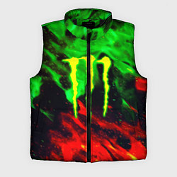 Мужской жилет Monster energy огонь лого, цвет: 3D-черный