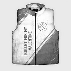 Мужской жилет Bullet For My Valentine - white gradient вертикаль, цвет: 3D-черный