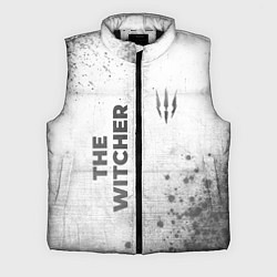Мужской жилет The Witcher - white gradient вертикально, цвет: 3D-черный