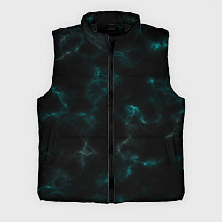 Мужской жилет Color black turquoise, цвет: 3D-черный