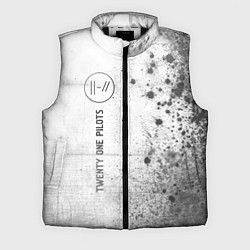 Мужской жилет Twenty One Pilots - white gradient по-вертикали, цвет: 3D-черный