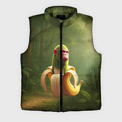 Мужской жилет Шимпанзини бананини ии мем, цвет: 3D-черный