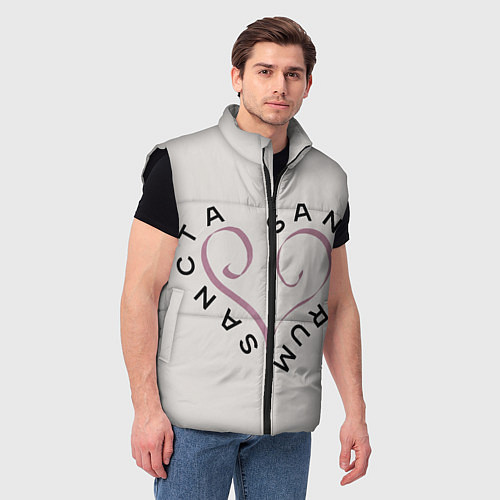 Мужской жилет Sancta sanctorum / 3D-Черный – фото 3