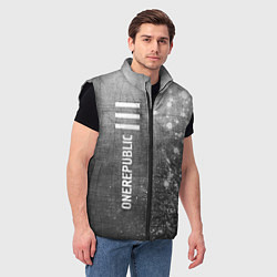 Мужской жилет OneRepublic - grey gradient по-вертикали, цвет: 3D-черный — фото 2