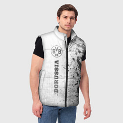 Мужской жилет Borussia - white gradient по-вертикали, цвет: 3D-черный — фото 2