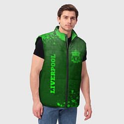 Мужской жилет Liverpool - green gradient вертикально, цвет: 3D-черный — фото 2