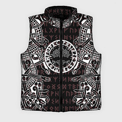 Мужской жилет Дерево жизни и древние руны, цвет: 3D-черный