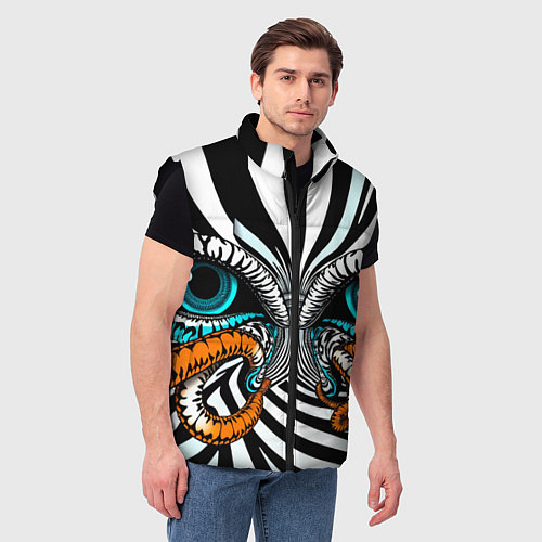 Мужской жилет Глаз и щупальца / 3D-Черный – фото 3