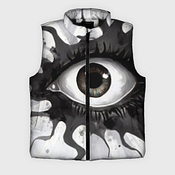 Мужской жилет Глаз и щупальца - психоделика, цвет: 3D-черный