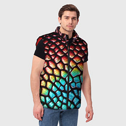 Мужской жилет Макро кожа дракона, цвет: 3D-красный — фото 2