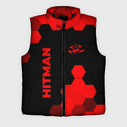 Мужской жилет Hitman - red gradient вертикально, цвет: 3D-черный