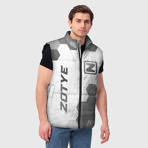 Мужской жилет Zotye - white gradient вертикально / 3D-Черный – фото 3